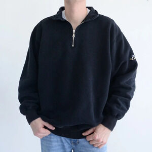 Vintage 90S Redwood Classics Navy Quarter Zip Pullover  Sweater Size XXL